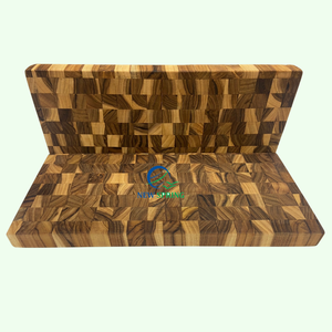 Tabla de cortar duradera antibacteriana de madera de teca de diseño personalizado de alta calidad Logotipo personalizado Ecológico Eficiente para picar - Product Image 4