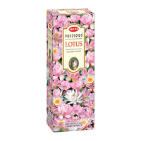 BARRAS DE INCIENSO DE LOTO PRECIOSAS DE DOMIZ, 120 DE-6 CAJAS HEXA (20 PALOS EN CADA CAJA HEXA)