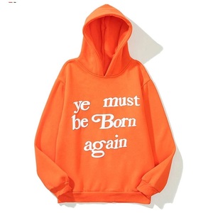 Logo personnalisé poids lourd 450 GSM sans ficelle surdimensionné 100% coton graphique impression 3D bouffante sweat à capuche court hommes sans poches à capuche - Product Image 6