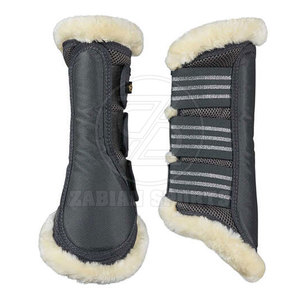 Ensemble complet de bottes de voyage pour chevaux avec sangles de sécurité pour les pattes avant et arrière Bottes de voyage pour chevaux hautes avec attaches solides - Product Image 1