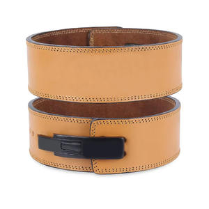 Fabricado profesional hebilla palanca tipo entrenamiento Fitness Seguridad entrenamiento espalda gimnasio Powerlifting Power Lifting cinturón cuero - Product Image 4