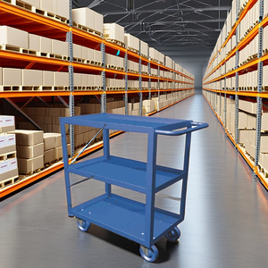 รถเข็นเครื่องมือเหล็ก3ชั้นส่งตรงจากโรงงานเวียดนาม3ชั้นคุณภาพสูงพร้อมล้อล็อคและลิ้นชักสภาพใหม่ - Product Image 4