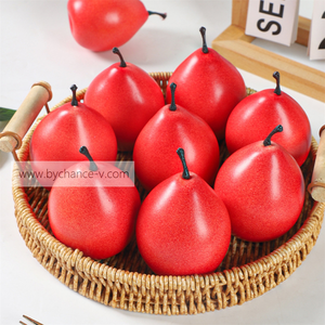 Modelo de fruta sintética de peras <span class=keywords><strong>Anjou</strong></span> Rojas realistas de alta calidad para comercialización visual y exhibición minorista - Product Image 4
