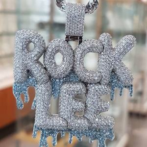 Colgante de diamante de moissanita de Plata de Ley 925 de alta calidad, estilo helado, chapado en oro, joyería fina de Hip Hop, colgantes, regalo - Product Image 5