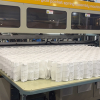 Ressort de matelas de personnalisation d'usine 1-7 ressort de poche de zonage de ressort sans colle