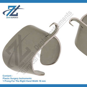 MILLARD Mano derecha Gancho de pulgar de 1 clavija 18 mm de ancho Fuente de alimentación manual Instrumento de base de cirugía plástica fabricado en Pakistán - Product Image 2