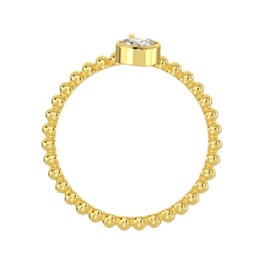 Joyería Vintage Calista, anillos de lujo chapados en plata con corte brillante, diamante, perla, oro-corazón, piedra CZ, joyería fina, regalo para mujer - Product Image 4