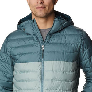 Vestes matelassées en polyester pour hommes, coupe-vent, à séchage rapide, col montant, logo sur le devant, pour l'hiver - Product Image 6
