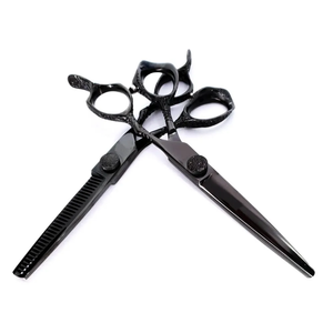 Tijeras de Peluquería Profesionales de Acero Inoxidable para Diestros, Rectas, Afiladas, con Mango Largo, 6.5 Pulgadas, Color y Logotipo Personalizados - Product Image 1