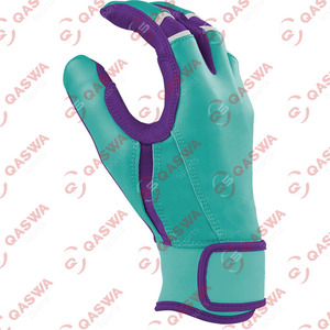 Baseball Batting Gloves Highly Durable Professional Baseball Batting Gloves Custom Leather <b>Hook</b> and Loop Closure Training - Product Image 5