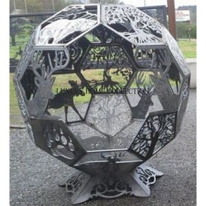 Oversized deep dish metal <b>fire</b> <b>pit</b> with extra large fuel capacity allowing for longer burning times and sustained warmth - Product Image 1