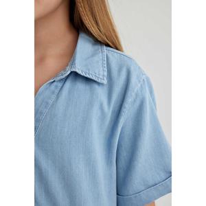 Abito in jeans manica corta da ragazza B5032a824sp