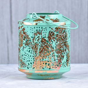 Ambiance Lifestyle Bougeoirs en bois de fer argenté Lanternes et bocaux Décoration de Noël intérieure et extérieure faite à la main pour la maison - Product Image 2