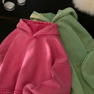 Sweat à capuche unisexe pour homme de haute qualité, 100% coton molletonné, broderie 3D, logo personnalisé, coupe ample, respirant, imprimé, pour l'hiver - Product Image 5