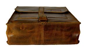 Vente en gros sac à dos vintage en cuir véritable fait main pour ordinateur portable sac bureau école collège lettre pour collège lycéens - Product Image 4