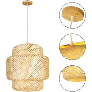 Lámpara colgante de mimbre de bambú DreamCraft, lámpara colgante hecha a mano para decoración de dormitorio o mesa de comedor, origen de Vietnam - Product Image 3