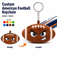Porte-clés en peluche personnalisé OEM ODM pour le sport : basketball, football, raquette de tennis – Breloque de sac en coton doux, cadeau promotionnel, tailles personnalisées