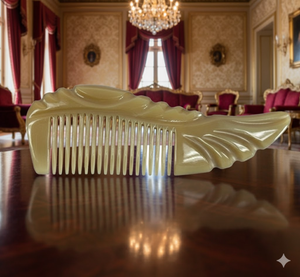 Peine Artístico Hecho a Mano con Diseño Vintage de Cuerno, Base Moderna, Ecológico, para Salón y Tocador, Precio Económico - Product Image 4