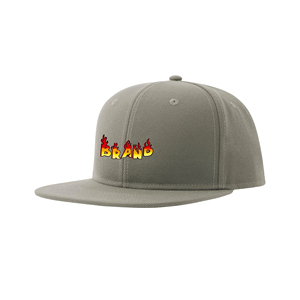 Premium Quality Custom 3D Embroidered logo Hand Embroidery 100% Cotton 6-panel <b>Man</b> Baseball <b>Cap</b> <b>Flat</b> Brim Solid Color Hip Hop - Product Image 1