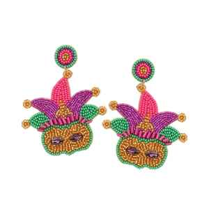 Classy & Trendy Beaded <b>Earrings</b> Stylish Homemade Bohemian Seed Bead <b>Earrings</b> Unique Fashion Handmade Jewellery Creative Design - Product Image 2