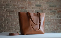Bolso Tote de Verano 2025, Nuevo, de Cuero Genuino, Resistente al Agua, con Correa de Hombro Extraíble y Cartera para Negocios