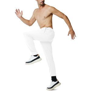 Pantalon de jogging élastique taille moyenne avec cordon de serrage de haute qualité pour hommes pantalon en toile respirante pantalon de survêtement fuselé - Product Image 6