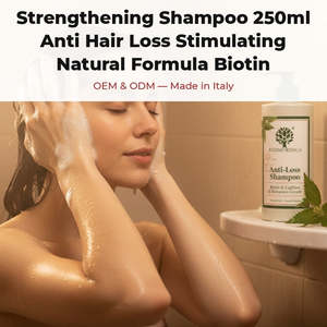 Shampooing Fortifiant Bio 250ml Italie Formule Anti-Chute RedMoringa Biotine Crème Naturelle Marque Privée OEM - Product Image 2