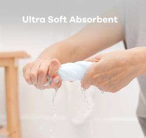 Lot de 6 lingettes lavables en mousseline de coton biologique à six couches personnalisées pour bébé – Motif uni blanc avec impression blanchie - Product Image 4