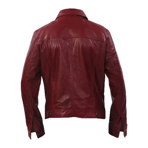 Veste en cuir PU à poche pour moto, veste en cuir vintage décontractée, manteau pour homme, tenue de printemps, design personnalisé - Product Image 6