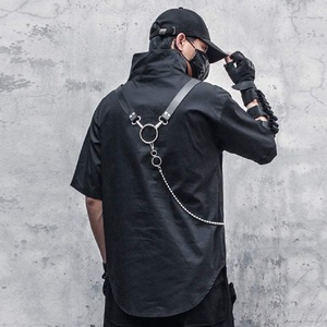 Camiseta Techwear para hombre, camiseta de nailon de secado rápido con estampado personalizado, camiseta gótica con estampado personalizado transpirable y logotipo personalizado - Product Image 2