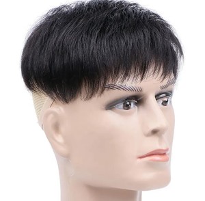 Pelucas de Cabello Remy Brasileño para Hombre, Ondulado/Liso Natural, Transpirable, Base de Seda Ultrafina, para Hombres Calvos, al Mejor Precio - Product Image 5