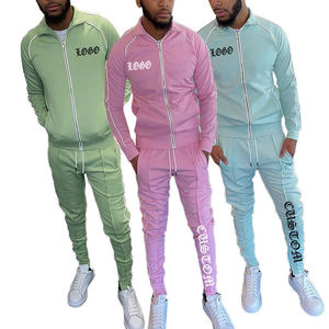 Conjunto Deportivo Personalizado con Logotipo, Corte Ajustado, Capucha, Cintura Elástica, Resistente al Viento, Transpirable, Estampado, para Invierno - Product Image 1