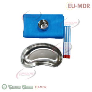 Plateau chirurgical en acier inoxydable allemand, plateau à instruments, ensemble manuel, petit, moyen, grand, creux - Product Image 2
