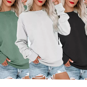 Sudadera con capucha de gran tamaño para mujer de alta calidad con diseño impreso Sudadera de manga larga para ropa de calle informal Hombro caído para invierno - Product Image 1