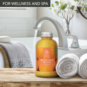Aromatika Sal Marina Natural de Naranja para Baño Corporal con Aceite Esencial Energizante y Extracto de Mango 600g - Product Image 2