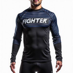BJJ sublimé Rash Guard personnalisé vêtements de sport de Combat pour MMA Gym entraînement entraînement en gros équipement de Fitness - Product Image 6