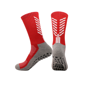 Wholesale High Quality Custom Embroidery Logo Polyester/Cotton Casual Soccer <b>Socks</b> Men Breathable Anti Slip <b>Grip</b> - Product Image 2