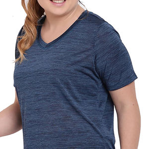 T-shirt en coton écologique pour femmes, confortable, doux et extensible, respirant, séchage rapide, tissu anti-rides, décontracté, fitness quotidien en plein air. - Product Image 6