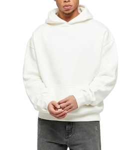 Oem Street Cotton Drop Shoulder Pullover Street Oversized <b>Hoodies</b> Men Custom Heavyweight Oversized <b>Plain</b> <b>Hoodies</b> 2024 - Product Image 1