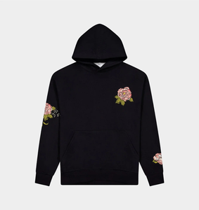 Logo personnalisé 450 GSM 100% coton 450 GSM sweats à capuche pour hommes en polaire lourde surdimensionnée avec broderie graphique multicolore - Product Image 3