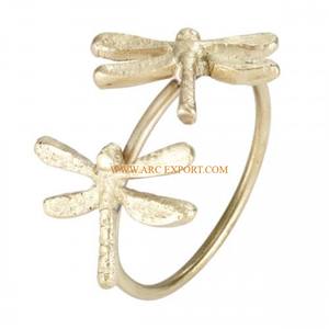 Anillo de sujeción de tejido de aluminio y Metal de alta calidad, servilletero de mesa de diseño maravilloso, servilletero clásico hecho a mano para suministro - Product Image 1