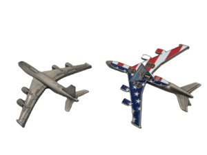 Pièces commémoratives personnalisées en alliage de zinc en forme d'avion 3D, F-18 Hornet et Boeing 707, pour cadeaux - Product Image 3