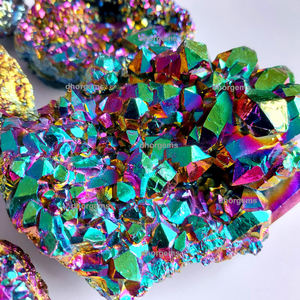 Cristal diode de quartz clair aura, améthyste, druse cristal, mini grappe d'ange, points bruts, moule de cristal, cristal - Product Image 2