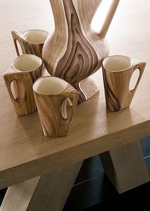 Vente en gros de tasses à café en bois de haute qualité avec base en liège tasses en céramique en bois pour la décoration de la maison et des restaurants pour Noël - Product Image 6