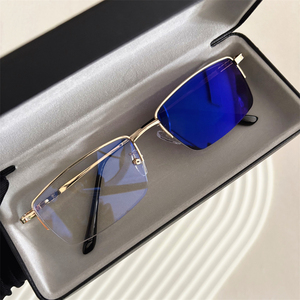 Lunettes Photochromiques Pour Femme Anti-Lumière Bleue, Lentilles de Transition Anti-Reflet, Monture Semi-Cerclée, Protection UV Anti-Éblouissement 2026 - Product Image 1