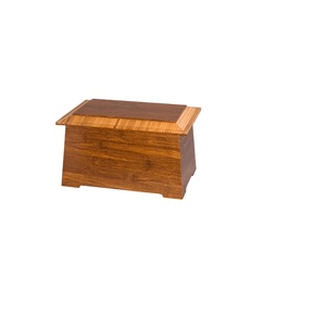 Urna de cremación de madera para suministros funerarios, urnas para cenizas de adultos, urnas para mascotas para ahorrar memoria con tapa, hecha en la india - Product Image 5