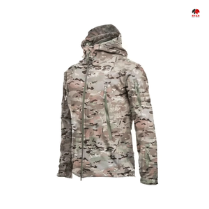 Veste softshell confortable au design personnalisé pour hommes, fermeture éclair écologique, tissu respirant avec logo personnalisé - Product Image 5