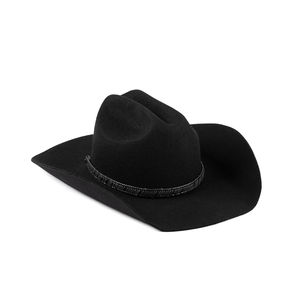 Sombrero Vaquero Occidental de Cuero Duradero - Estilo Country Clásico, Ajustable, Unisex, para Viajes, Fiestas y Actividades al Aire Libre - Product Image 4