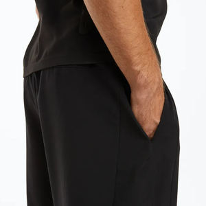 <b>Men's</b> High Quality Cotton Gym <b>Shorts</b> Summer Fashion Casual Design <b>Zip</b> <b>Pockets</b> Comfortable Elastic Waistband Solid Wholesale - Product Image 5