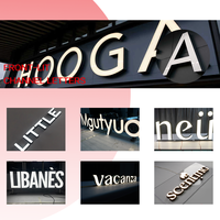 Letras Iluminadas para Exteriores, Letras de Canal para Fachada de Tienda, Letras Acrílicas para Fachada, Letras para Letreros de Tienda